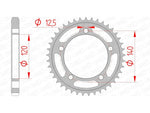 Afam Steel Standard tylny sprock 14911 - 530