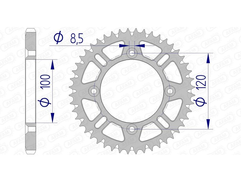 Afam Aluminium Ultra-Light Samo czyszczenie tylnego spropet 15104-428