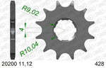 Afam Steel Standardowy przedni sprock 20200 - 428