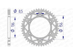 Afam Aluminium Ultra-Light Samo czyszczenie tylnego spropet 15206-520