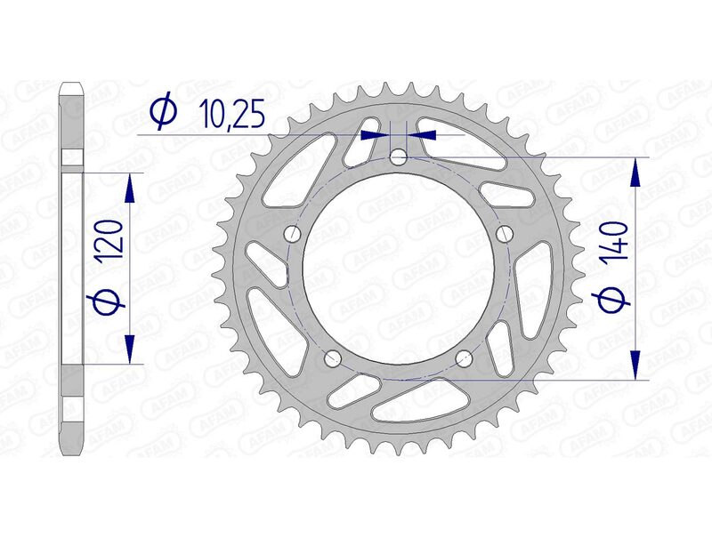 Afam aluminiowy tylny używany 15605 - 520