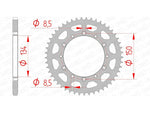 Afam Steel Standard tylny sprock 16204 - 520