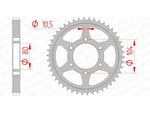 Afam Steel Standard tylny sprock 16604 - 530