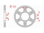 Afam Steel Standard tylny sprock 16610 - 525