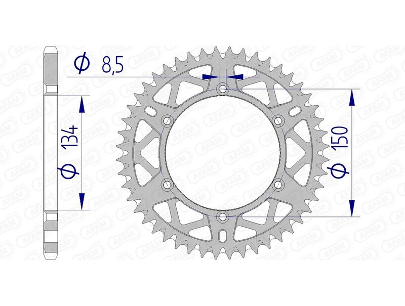 Afam Aluminium Ultra-Light Samo czyszczenie tylnego spropet 17206520