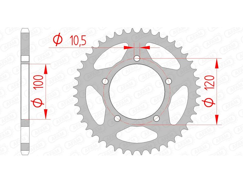 Afam Steel Standard tył Sproke 35801 - 520