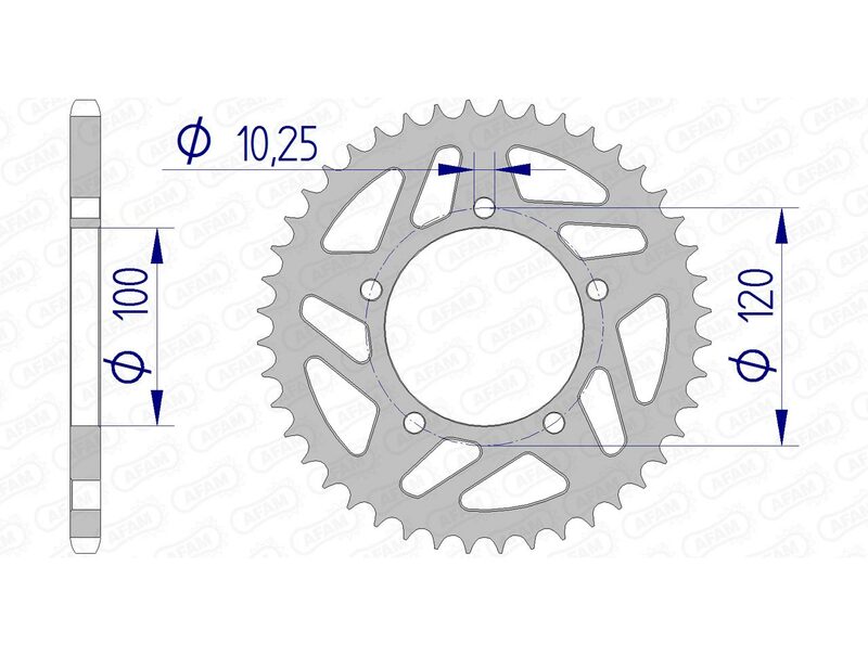 Afam aluminiowy tylny używany 36801 - 520