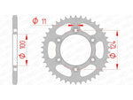 Afam Steel Standard tylny sprock 50602 - 520