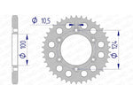 Afam aluminiowy tylny zębatek 51609 - 525