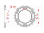 Afam Steel Standard tylny sprock 71800 - 525