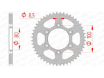 Afam Steel Standard tylny sprock 80103 - 420