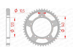 Afam Steel Standard tylny sprock 86603 - 530