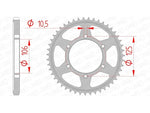 Afam Steel Standard tylny sprock 86605 - 525