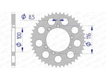 Afam aluminiowy tylny używany 93303 - 520