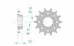 Afam Steel Standardowy przedni sprock 20605 - 525