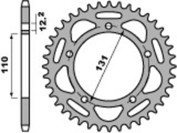 PBR Ultra -światło aluminiowe z anodowanym tylnym koczkiem 4586 - 520 4586 46 LD