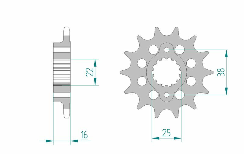 AFAM Steel Standard Front Sprock 52611 - 520