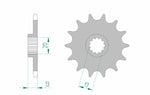 AFAM Steel Standard Framdrev 94215 - 520 med 13 tänder och 17 mm axelhål. Passar TM Racing EN och MX 125/144 modeller från 2000 till 2020.