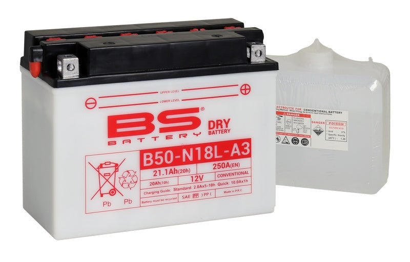 BS Battery Battery High Performance With Acid Pack-B50 N18L-A3