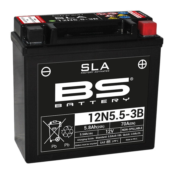 Akumulator BS Battery SLA Bezobsługowy Aktywowany w fabryce - 12N5.5-3B 