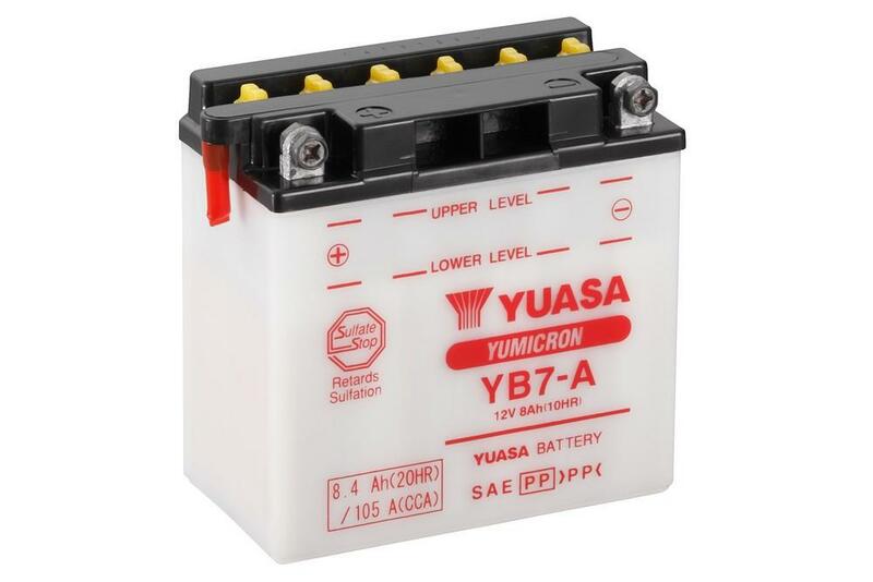 Bateria Yuasa konwencjonalna bez kwasu - YB7 -A