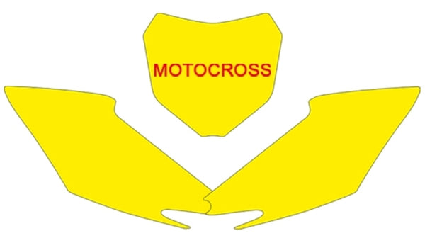 Blackbird Plate Stickers White Honda CRF250R/450R 3138/000005