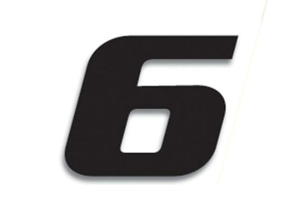 Blackbird Race numer 6 20x25 cm Czarny 5049/20/6