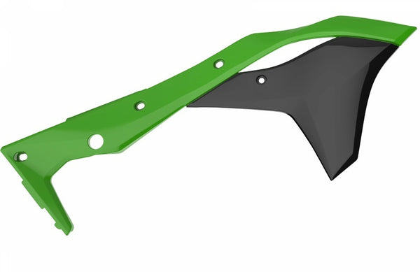 Policeport Radiator obejmuje OEM Color (2017) Green/Kawasaki KX250F 8412300001