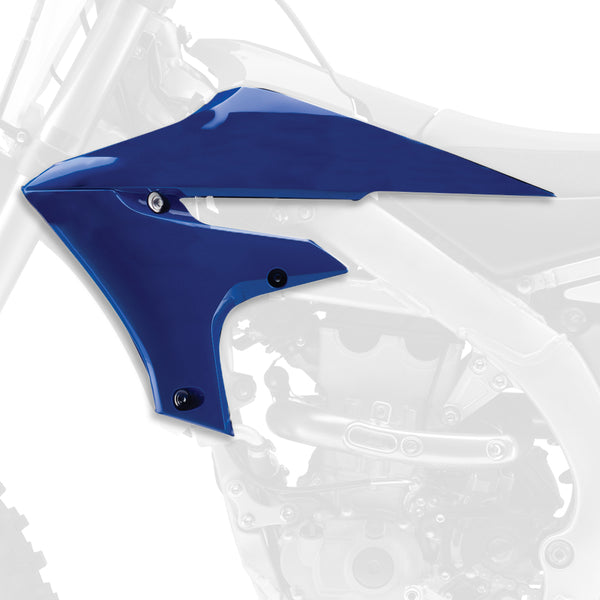 Żławowiec bramy policyjnej obejmuje niebieski Yamaha YZ450F 84151001