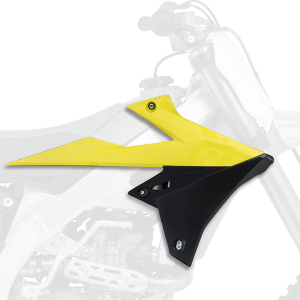 Policeport Radiator obejmuje OEM Color (2018) Yellow/Suzuki RM-Z450 84211001