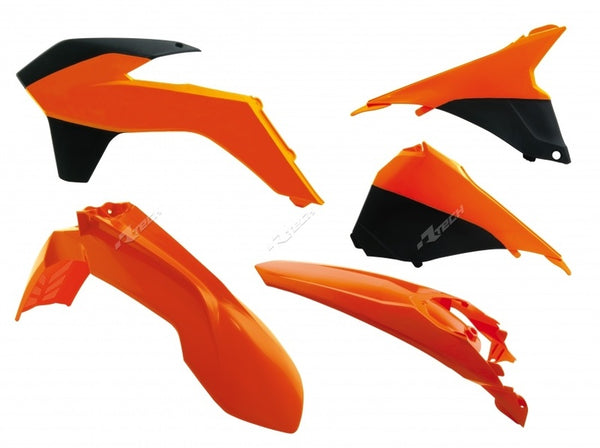 Racetech Plastic Kit OEM Color (2014) Pomarańczowy/czarny KTM EXC/EXC-F 125 i + R-KITKTM-OEM-415