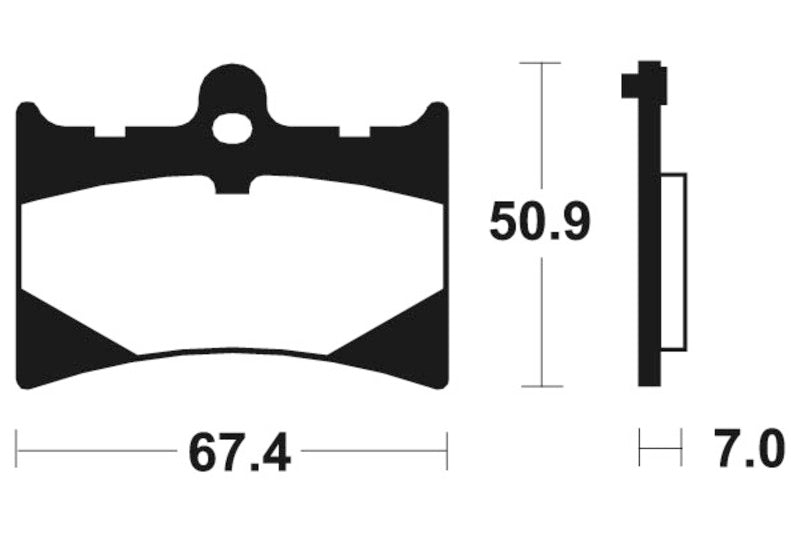 Tecnium spiekane metalowe podkładki hamulcowe - MTR101 1090547