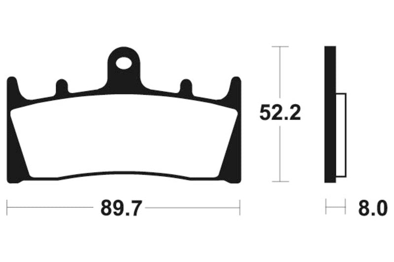 Tecnium spiekane metalowe podkładki hamulcowe - MTR186 1090557