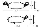 Tecnium Sintered Metal Brake Pads - MTR204 1090559