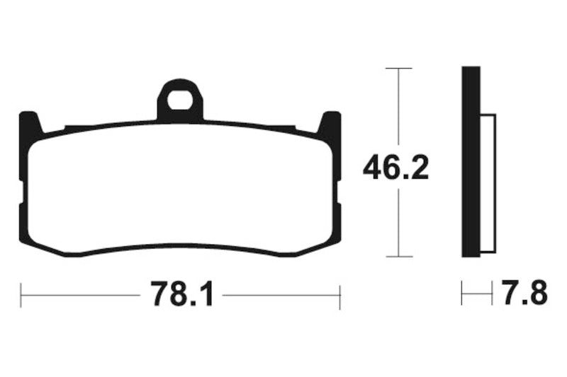 Tecnium spiekane metalowe podkładki hamulcowe - MTR364 1090577