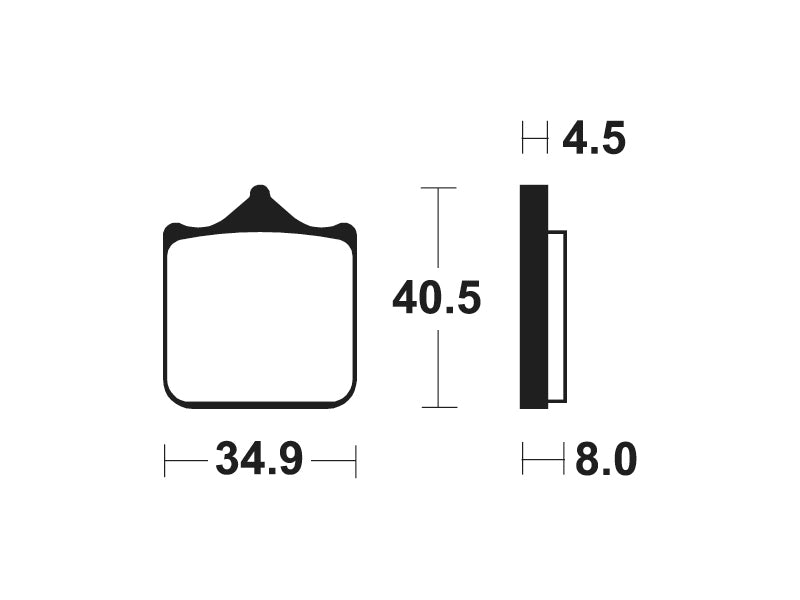 Tecnium Sintered Metal Brake Pads - MTR370 1090578