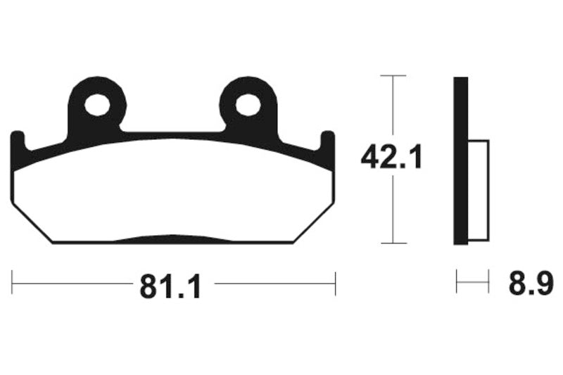 Tecnium spiekane metalowe podkładki hamulcowe - MTR93 1090583