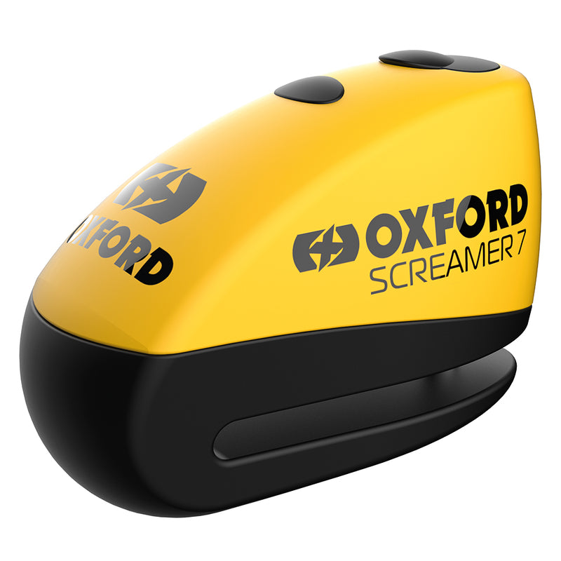 Oxford Screamer 7 Disc Lock - Ø7mm żółty/czarny LK290