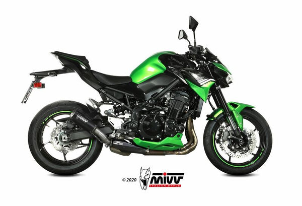 MIVV MK3 Stalowca Stalowa czarna/ze stali nierdzewnej CAP KAWASAKI Z900 K.052.LM3B