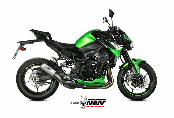 MIVV MK3 Słonator ze stali nierdzewnej/stali nierdzewnej czapka końcowa Kawasaki Z900 K.052.LM3X