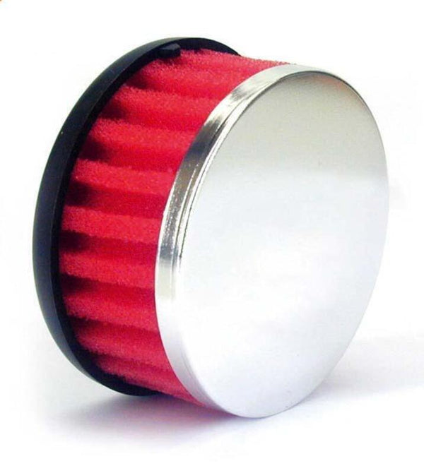 V Part's foam air filter straight-red-Ø28 mm-PW3 PW1-RECTO-RED