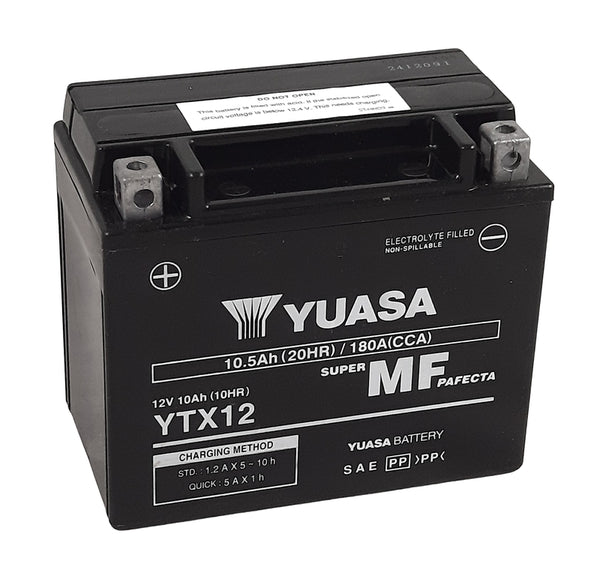 Yuasa maintenance -free factory -enabled battery - YTX12 -FA