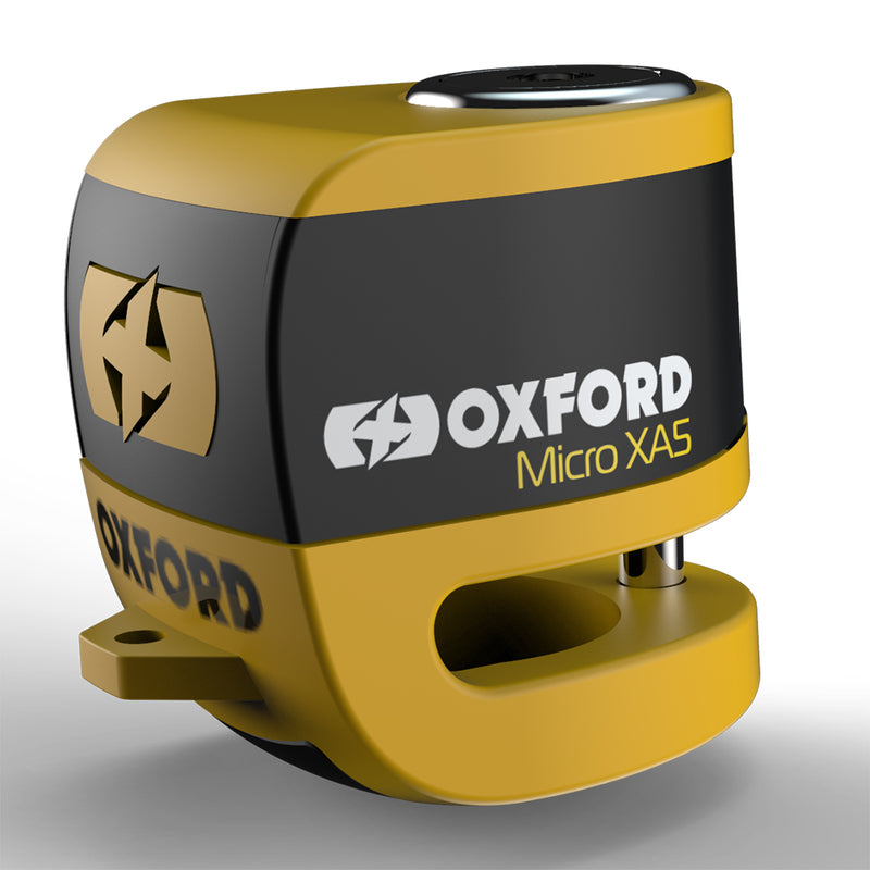 Oxford Micro Xa5 Lock Lock - Yellow & Black LK213