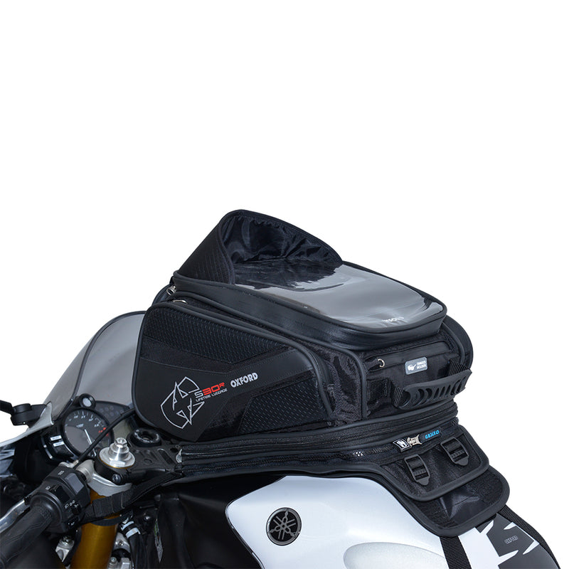 Oxford S30R Pasp-On Tank Black Black 30L OL345