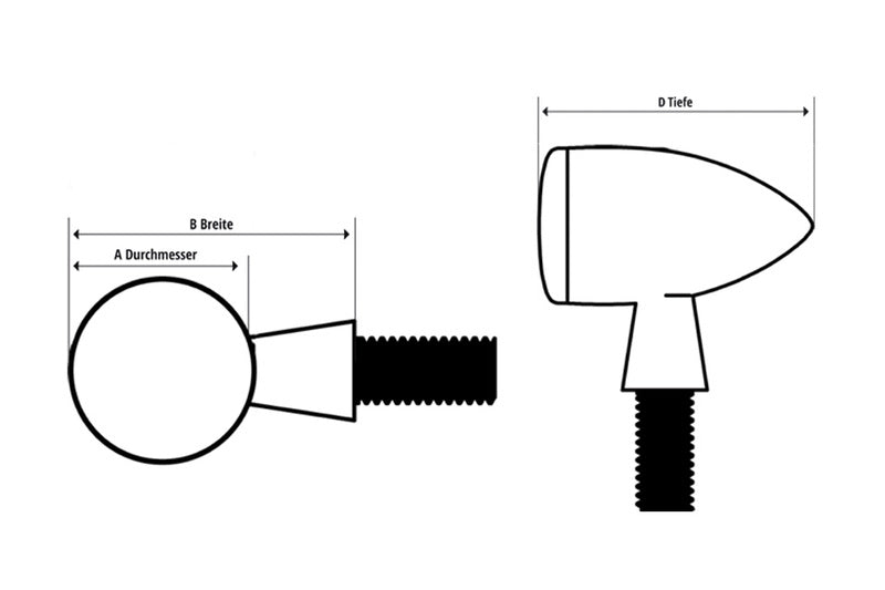 Wskaźniki LED Highsider Micro-Bullet 203-119