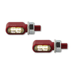 Wskaźnik LED Highsider CNC 2IN1 LED Little Bronx, czerwony, zabarwiony, e-zatwierdzony, (para) 204-2872