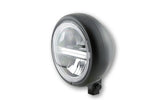 Highsider 5 3/4 "LED reflight Pecos Type6 z TFL, Czarny Matt 223-221