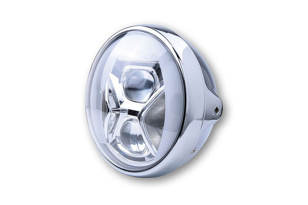 Highsider 7-Inch LED Headlight British-Style Type8 With TFL, Bend Lighting 223-236 