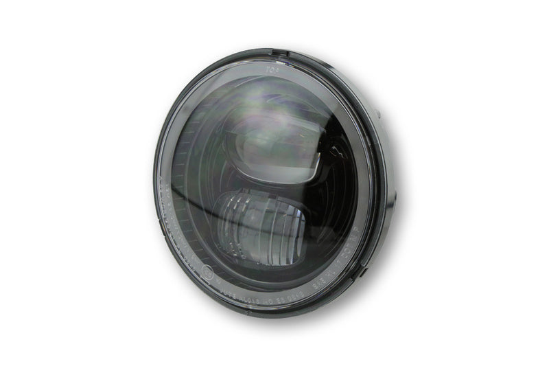 Highsider LED Main Head Light Insert Type7 With Parking Light Ring, Round, Black, 5 3/4 ”226-021