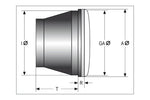 Główny główny światło głowicy LED wkłada typu 7 z pierścieniem światła parkingowego, okrągły, czarny, 5 3/4 ”226-021